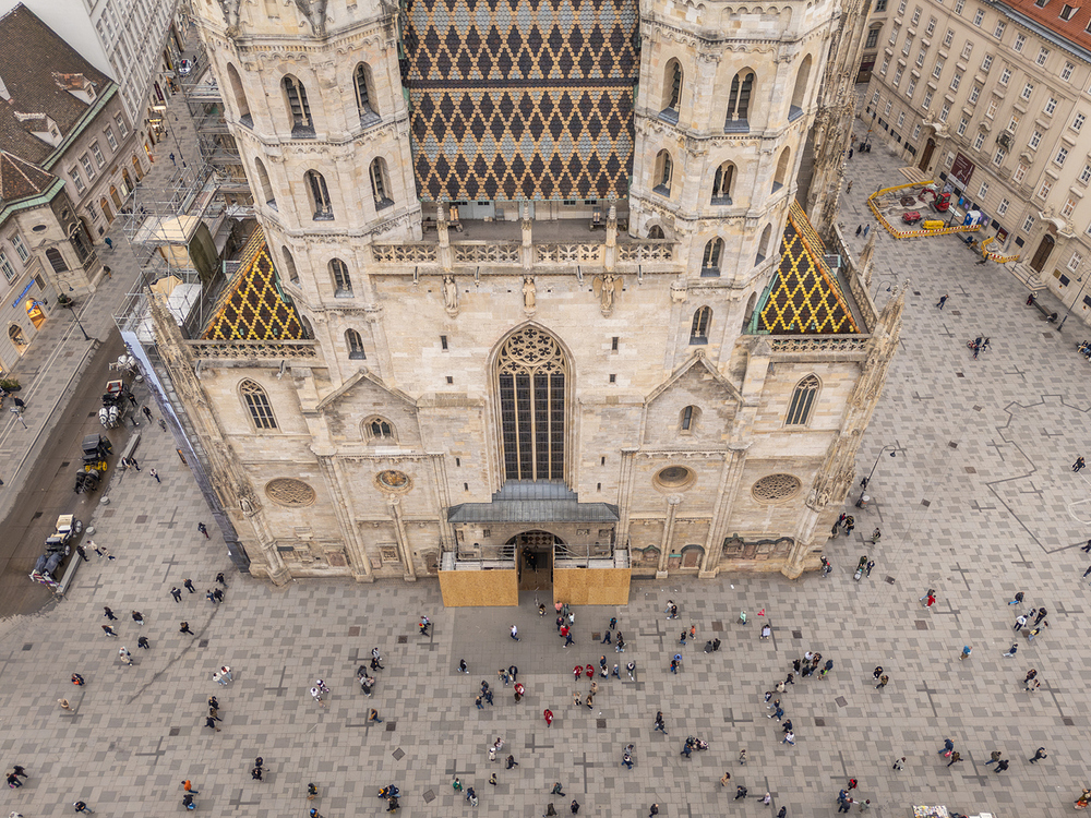 Blick auf den Stephansdom / iStock/Dirk Van Geel Blick auf den Stephansdom